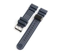 NLNKDTDPAK 20mm 22mm Diver Rubber Strap Silicone Replacement Wrist Strap Bracelet Tools Fit For GrandS Watch Japan 5 PROSPEX Monster SKX009(Blue blackring,22mm)