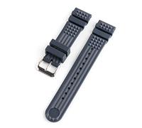 NLNKDTDPAK 20mm 22mm Diver Rubber Strap Silicone Replacement Wrist Strap Bracelet Tools Fit For GrandS Watch Japan 5 PROSPEX Monster SKX009(Blue silver buckle,22mm)