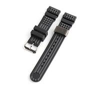 NLNKDTDPAK 20mm 22mm Diver Rubber Strap Silicone Replacement Wrist Strap Bracelet Tools Fit For GrandS Watch Japan 5 PROSPEX Monster SKX009(Black rootring,20mm)