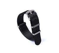 NLNKDTDPAK 20mm 22mm Watchband Nato Watch Strap Nylon Fit For James Bond 007 Military Seatbelt Watch Bands Accessories(Nero,22mm)