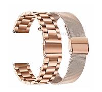 NLNKDTDPAK 20mm Stainless Steel Suitable For 2E / Gts2 2 Mini Smart Watch Strap Metal Wristband Fit For Xiaomi Fit For Huami Fit For Amazfit(Rose gold-rose gold)