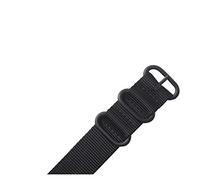 NLNKDTDPAK 22 24mm Brand Army Sport Nato Fabric Nylon Strap Accessories Bands Buckle Belt Fit For 007 James Bond Watch Bracelet Black(Nero,24mm)