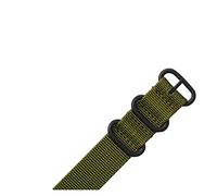 NLNKDTDPAK 22 24mm Brand Army Sport Nato Fabric Nylon Strap Accessories Bands Buckle Belt Fit For 007 James Bond Watch Bracelet Black(Grn,22mm)