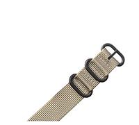 NLNKDTDPAK 22 24mm Brand Army Sport Nato Fabric Nylon Strap Accessories Bands Buckle Belt Fit For 007 James Bond Watch Bracelet Black(Grey,22mm)