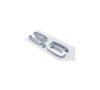 NLNKDTDPAK 3D 2.4 3.6 4.2 Car Trunk ABS Badge Emblem Fit For Car Rear Tailgate Door Adhesive Badge Fit For Audi A4 A5 A6 A7 A8 Q3 Q5 Q7(Silver 3.6)