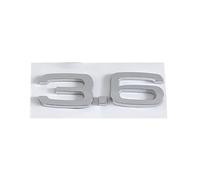 NLNKDTDPAK 3d ABS 2.4 3.6 4.2 Letters Logo Car Trunk Emblem Badge Decal Fit For Audi A4 B7 TT Q5 Q7 A6 B5 B6 C6 C5 A8 S6 S5 S4 RS5 Accessories(36 Chrome)
