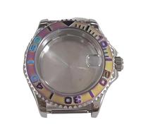 NLNKDTDPAK 40MM Watch Case Ceramic Raised Bezel Fit For NH35A NH36A 4R36 7S Automatic Mechanical Movement Accessories(Colored Bezel)