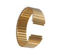 NLNKDTDPAK Classic T78677 Gold Tone Stainless Steel Expansion 18mm Digital Watch Band Fit For A158W/A168 Fit For Timex(Gold,M)