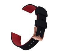 NLNKDTDPAK Double Color Silicone Strap 20mm 22mm Waterproof Diving Watchband Suitable Fit For Most Watches With Quick Release Spring Bar(White Light Pur,22mm)