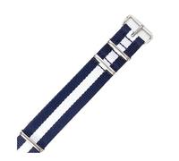 NLNKDTDPAK Fit For Daniel Fit For Wellington Fit For Tissot Fit For Rolex Water Ghost Fit For Citizen Fit For Seiko Elastic Nylon Watch Strap 18 20 22mm(Blue White,20mm)