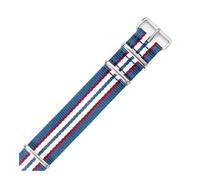 NLNKDTDPAK Fit For Daniel Fit For Wellington Fit For Tissot Fit For Rolex Water Ghost Fit For Citizen Fit For Seiko Elastic Nylon Watch Strap 18 20 22mm(Seven Blue,20mm)