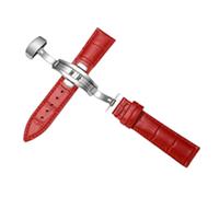 NLNKDTDPAK Leather Bracelet Dark Blue Color Watch Strap Leather Watchband Sized In 12 14 16 18 20 21 22mm 23mm Watch Band(GREEN BLUE,20mm)