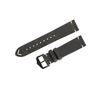 NLNKDTDPAK Leather Watch Strap 20mm 22mm Oil Wax Leather Watchband Belt Handmade Unisex Vintage Black Army Green Strap(Vintage Green,20mm)