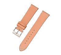 NLNKDTDPAK Leather Watchband Black Dark Brown Women Men Cowhide Watch Band Strap Belt 12mm 14mm 16mm 18mm 20mm 22mm 24mm(Giallo.,16mm)