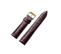 NLNKDTDPAK Leather Watchbands 12/14/16/17/18/19/20/22/24mm Watch Steel Pin Buckle Band Strap Wrist Belt Bracelet(Black Green,22mm)