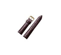 NLNKDTDPAK Leather Watchbands 12/14/16/17/18/19/20/22/24mm Watch Steel Pin Buckle Band Strap Wrist Belt Bracelet(Black Green,13mm)