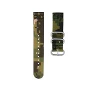NLNKDTDPAK Nylon Canvas Watch Strap 22mm 24mm Ultralight Ethnic Style Camouflage Green Men Watchband Fit For Suunto 9 PEAK BARO 7/D5 ELEMENTUM(P2-S pin,22mm)