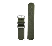 NLNKDTDPAK Nylon Canvas Watch Strap Fit For CASIO Fit For G-shock DW-H5600 Special Convex Interface Black Blue Green Khaki Orange Red Men's Watchband(Green-S pin)