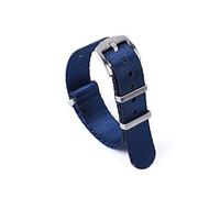 NLNKDTDPAK Nylon Nato Watch Strap 20 22mm Watchband Fit For James Bond 007 Military Seatbelt Watch Band Fit For Omega Rolex Accessories Replacement(Deep Blue,22mm)