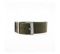 NLNKDTDPAK Nylon Nato Watch Straps 20mm Premium Seatbelt Watch Straps Fit For James Bond 007 Military Bracelet Watch Wrist Watch Bands(Green(Siliver Buck))