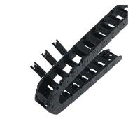NLNKDTDPAK Open Drag Chain Bridge Type 7x7 10x10 10x15 10x20 15x20 18x18 L1m Cable Carrier with Ends for CNC 3D Printer Fit for Voron for Trident 2.4(R28,15x15 Open)