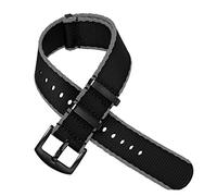 NLNKDTDPAK Premium Nylon Nato Strap 20mm 22mm Seatbelt Watch Band Sports Fit For 007 Fit For James Bond Watchband Replacement(Ivory)