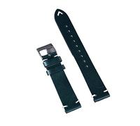 NLNKDTDPAK Premium Oil Wax Leather Straps 20mm 22mm Vintage Watch Band Black Blue Brown Green Coffee Handmade Watchband Accessories(Dark Green,20mm)