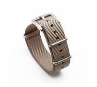 NLNKDTDPAK Premium Quality Herringbone 20mm 22mm Gray Watch Band Nylon Nato Strap For Military Watch Men Accessories(Khaki,22mm)