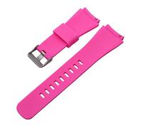 NLNKDTDPAK Quick Release Silicone Rubber Watchband Founder Wander Crewmaster Grant Marshal Explorist Watch Band Wrist Strap Fit For Fossil Q(Rose Red)