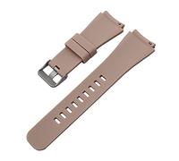 NLNKDTDPAK Quick Release Silicone Rubber Watchband Founder Wander Crewmaster Grant Marshal Explorist Watch Band Wrist Strap Fit For Fossil Q(Light Brown)