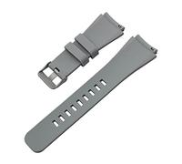 NLNKDTDPAK Quick Release Silicone Rubber Watchband Founder Wander Crewmaster Grant Marshal Explorist Watch Band Wrist Strap Fit For Fossil Q(Grey)