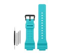 NLNKDTDPAK Resin Rubber Silicone Watch Strap 18mm Bright Or Matte Men Women Watchband Bracelet Fit For Casio Fit For G-SHOCK DW-H5600 AQ-S810W AEQ-110(Matte blue-B)
