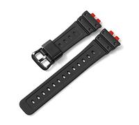 NLNKDTDPAK Rubber Strap Waterproof Resin Sport Bracelet Watchband Gold Metal Loop Holder Bezel Ring Fit For Casio For G-SHOCK For GMW-B5000(7 UK)