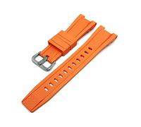 NLNKDTDPAK Rubber Straps Fit For Casio For G-Shock GST-W300 GST-400G GST-B100 Sport Waterproof Replacement Silicone Watchband Accessories(Orange)