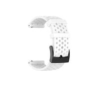 NLNKDTDPAK Silicone Watch Strap Spartan Sport Waterproof Wrist HR/Baro Sweatproof Band Fit For Suunto 9 D5 Replace Watchband 24mm Fit For Suunto(Silver Yellow,Women Size)