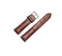NLNKDTDPAK Universal Replacement Leather Watch Strap Leather Watchband For Men Women 12mm 14mm 16mm 18mm 19mm 20mm 21mm 22mm Watch Band(Brown,24mm)