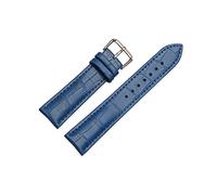 NLNKDTDPAK Universal Replacement Leather Watch Strap Leather Watchband For Men Women 12mm 14mm 16mm 18mm 19mm 20mm 21mm 22mm Watch Band(Blue,24mm)