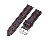 NLNKDTDPAK Watch Strap Brown With Rose Gold Watchband 14mm 18mm 20mm Fit For DW Fit For Daniel Fit For Wellington Watch Band(Silver-Brown A,20mm)
