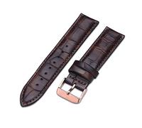 NLNKDTDPAK Watch Strap Brown With Rose Gold Watchband 14mm 18mm 20mm Fit For DW Fit For Daniel Fit For Wellington Watch Band(Rose-Brown A,18mm)
