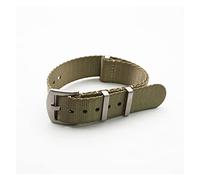 NLNKDTDPAK Watch Strap Nato Nylon Strap 20mm 22mm Universal Type Sports Troops Parachute Bag Watchband Pilot Military Watch Band(Khaki,22mm)