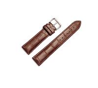 NLNKDTDPAK Watchband Soft Leather Watch Strap 18mm 20mm 22mm 24mm Watch Band Fit For Tissot Fit For Seiko Accessories Wristband(Brown,22mm)