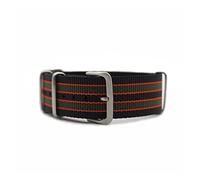 NLNKDTDPAK Zulu Nylon Nato Watch Strap 20mm 22mm Watchband Fit For James Bond 007 Design Black/Red/Green Watch Band Use Skin-friendly Material(Black red green,20mm)