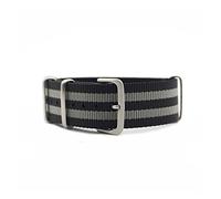 NLNKDTDPAK Zulu Nylon Nato Watch Strap 20mm 22mm Watchband Fit For James Bond 007 Design Black/Red/Green Watch Band Use Skin-friendly Material(Bond,22mm)