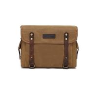 NLNNBCKVDV Motorcycle Detachable Motorcycle Waterproof Bag Luggage Bag Riding Equipment Shoulder Messenger with Head Leather Accessories(Khaki)