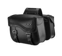 NLNNBCKVDV Motorcycle for Sportster for Softail for Dyna Motorcycle Saddlebags Synthetic Leather Side Bags 30L Waterproof Saddle Bags Accessories