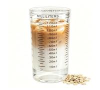 NLnnmuzh 120ml Measuring Cup,Shot Glass with Thick Base for Cocktail(Black)