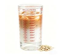 NLnnmuzh 120ml Measuring Cup,Shot Glass with Thick Base for Cocktail(Red)