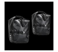 NLNPFGHVZY 2Pcs Double Side Bike BagWaterproof Bicycle Pannier Saddle Bag 20L Portable Road Bike Back Seat Bag Luggage Motorbike Saddle Bags(Black 20L-2 PCS)