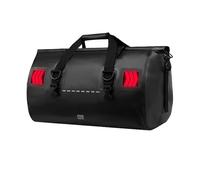 NLNPFGHVZY 46L Luminous Tail LED Light Waterproof Back Seat Portable Travel Luggage Duffel Dry Roll Pack Motorbike Saddle Bags(Black-Red Light)
