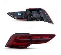 NLNPFGHVZY Car Rear Light Assemblies For VW For Golf 8 2021 2022 2023 2024 Taillight Assembly LED Running Lights Turn Signals Brake Reverse(Pair of red)